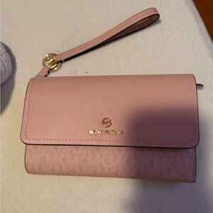 Blush pink Michael kors wristlet - used a handful of times